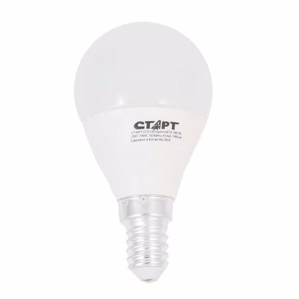 Лампа LED СТАРТ ECO Sphere E14  7W 4000K