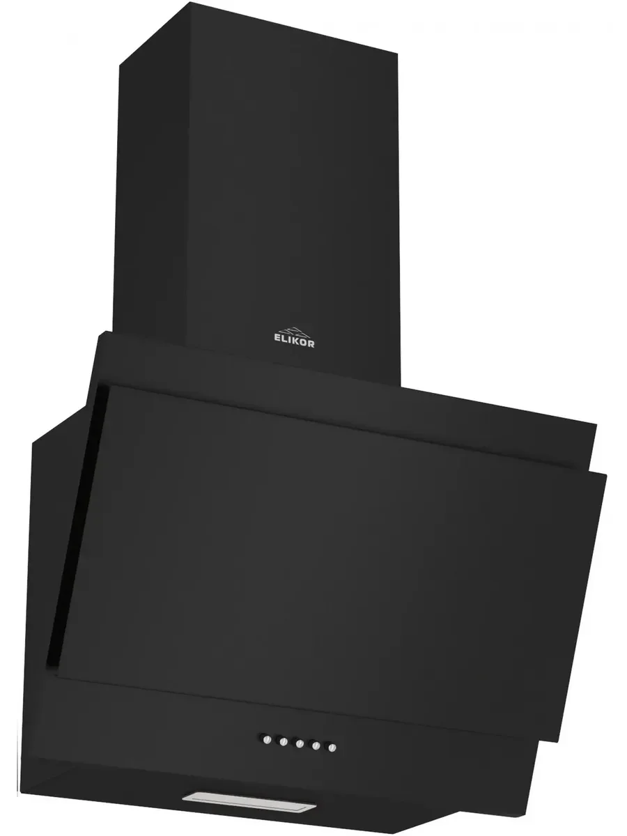 Вытяжка наклонная KORALL 50P-430-K3D черный/черное стекло ELIKOR