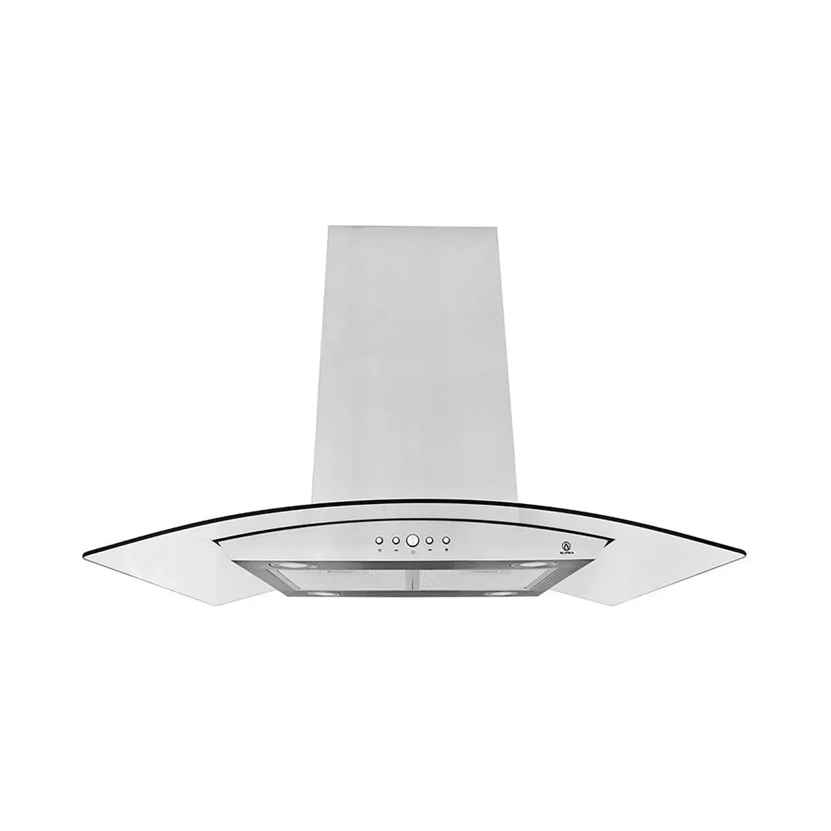 Вытяжка настенная AMETHYST 90H-650-K3D серебристый/прозрачный ELIKOR