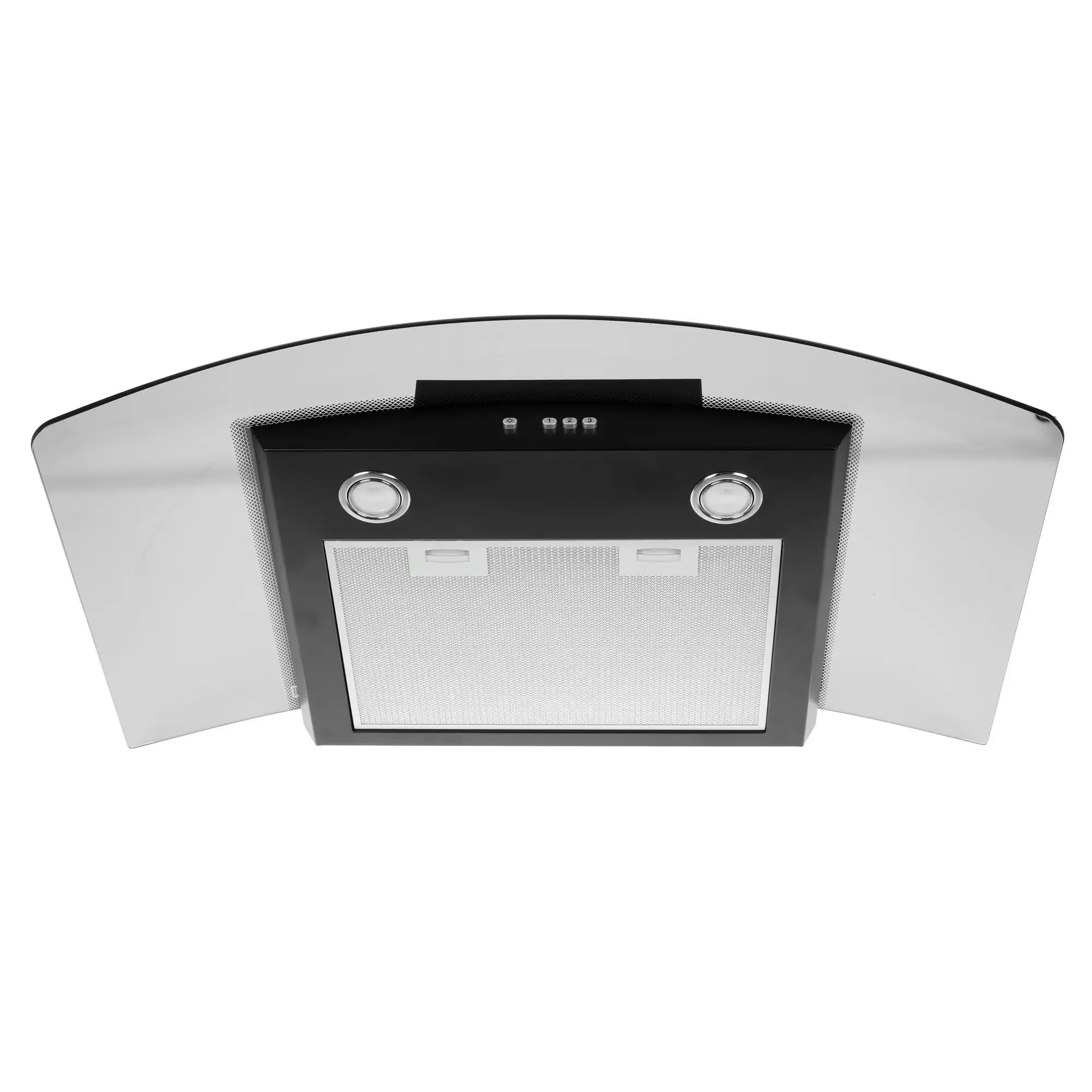 Вытяжка настенная AMETHYST 90P-650-K3D черный/прозрачный ELIKOR