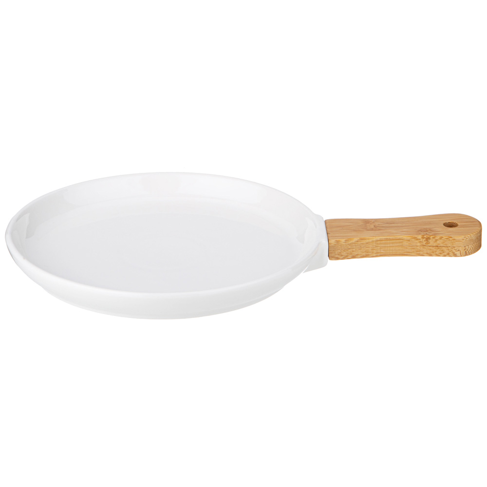 ARTI-M ТАРЕЛКА LEFARD "NATIVE" С ДЕРЕВ. РУЧКОЙ 30,5*20*2,2 СМ (КОР=24ШТ.)