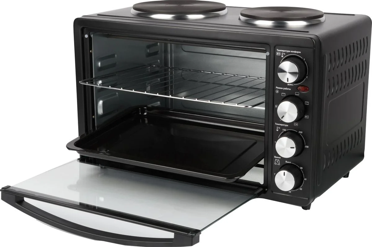 Мини-печь BBK OE3071M-2P черный
