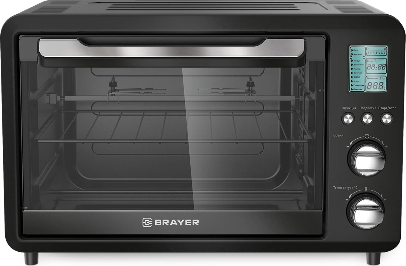 Мини-печь BRAYER BR2601 Мощность 1500 Вт Объем 25 л