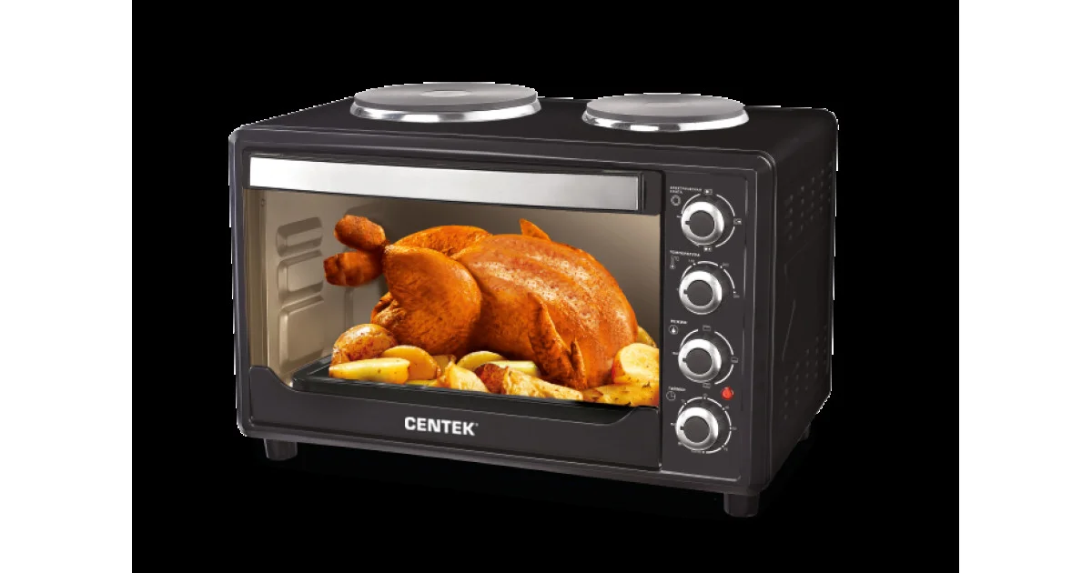 Мини-печь Centek CT-1530-36 PLATE черный
