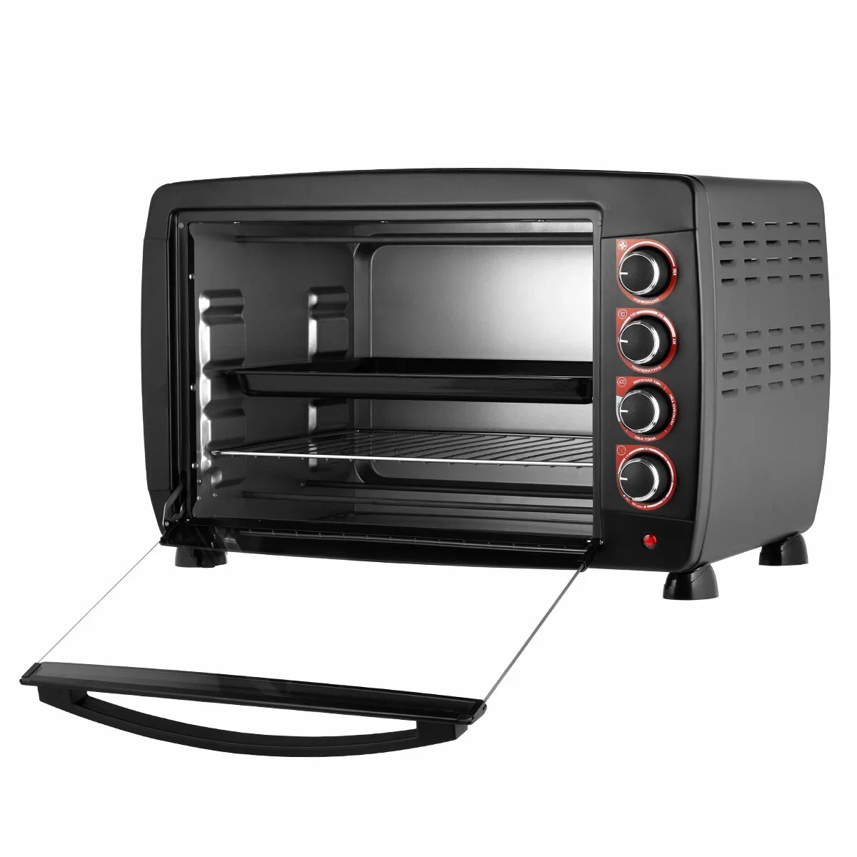 Мини-печь Centek CT-1532-46 Convection (черн) 46л 2000Вт, Конвекция, 4режима