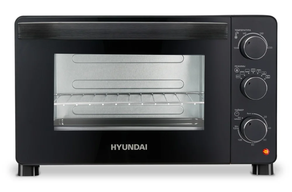 Мини-печь Hyundai MIO-HY080 23 л, 150 Вт, черный