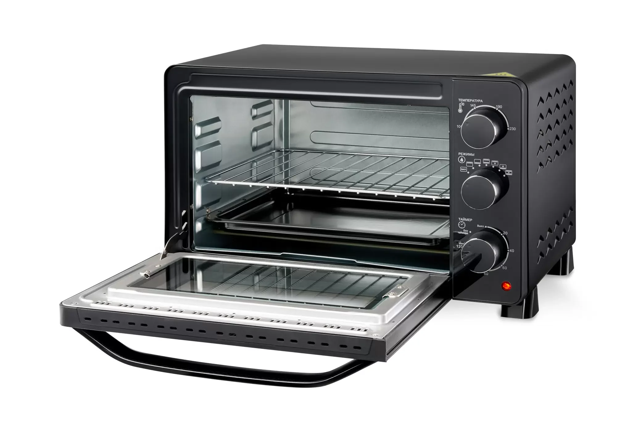 Мини-печь Hyundai MIO-HY080 23 л, 150 Вт, черный
