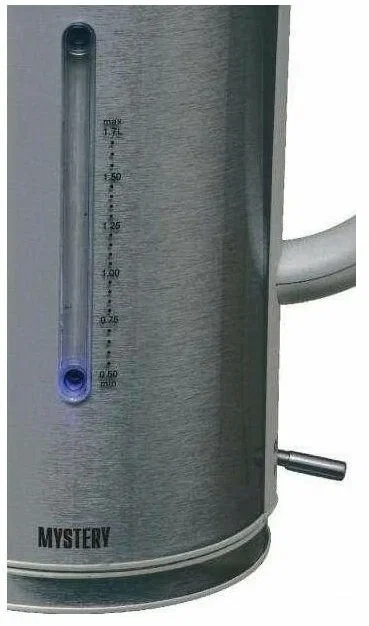 Чайник электрический Mystery MEK-1614 1.7 л, 2200 Вт, серый (корпус: пластик)