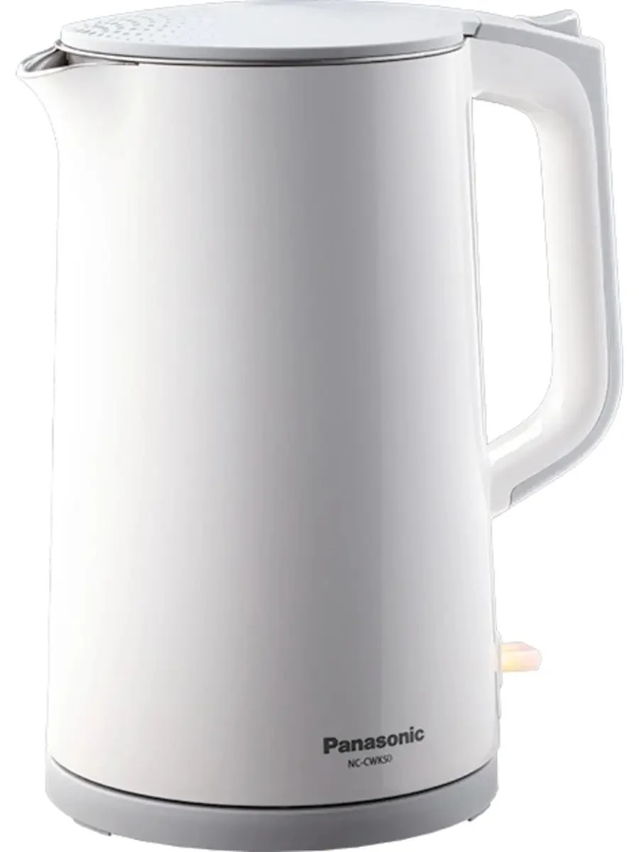 Чайник электрический Panasonic NC-CWK50 1.7 л, 1500 Вт, белый корпус: нерж.сталь/пластик