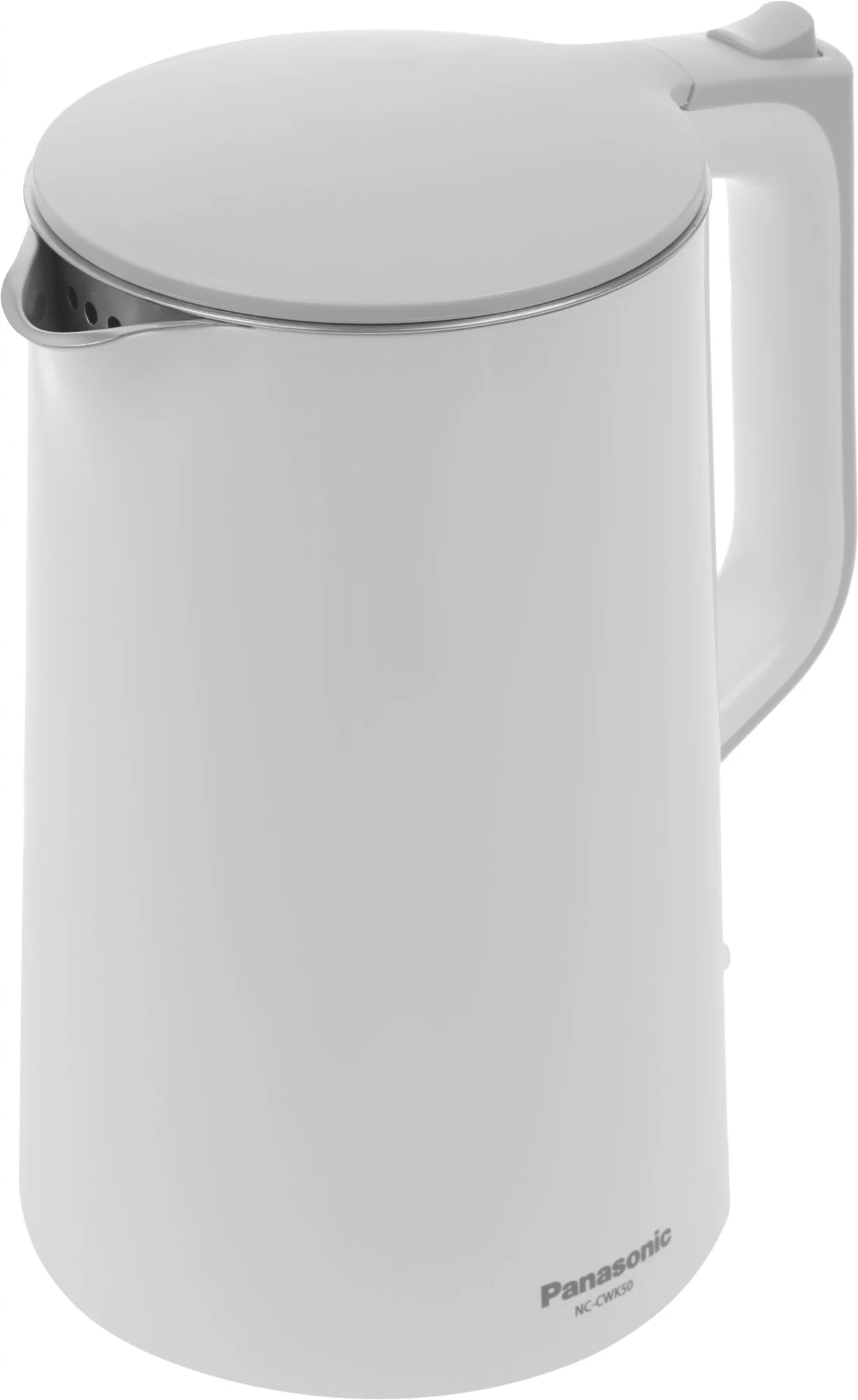Чайник электрический Panasonic NC-CWK50 1.7 л, 1500 Вт, белый корпус: нерж.сталь/пластик