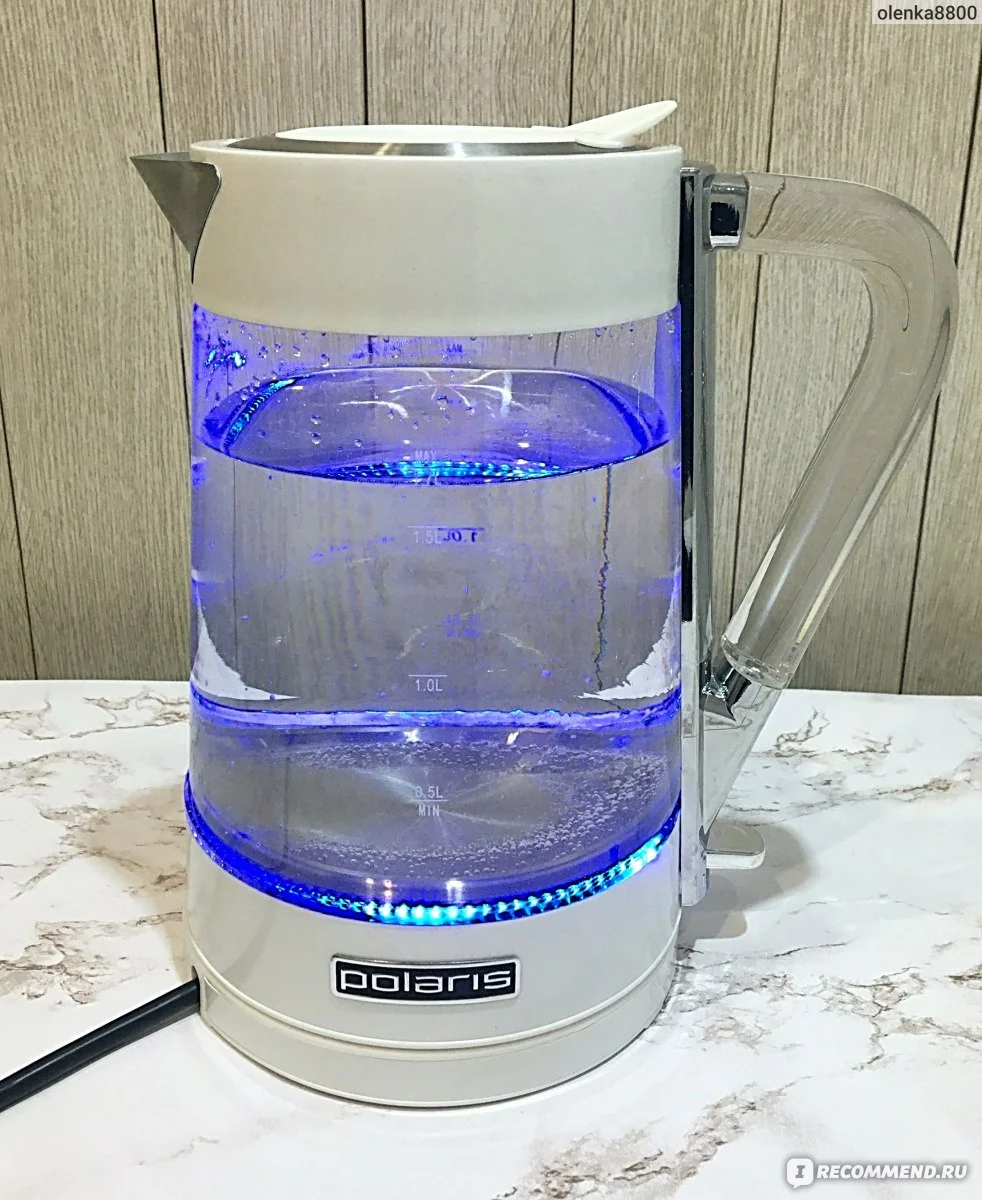 Чайник электрический Polaris PWK 1715 CGL Water Way Pro, Белый