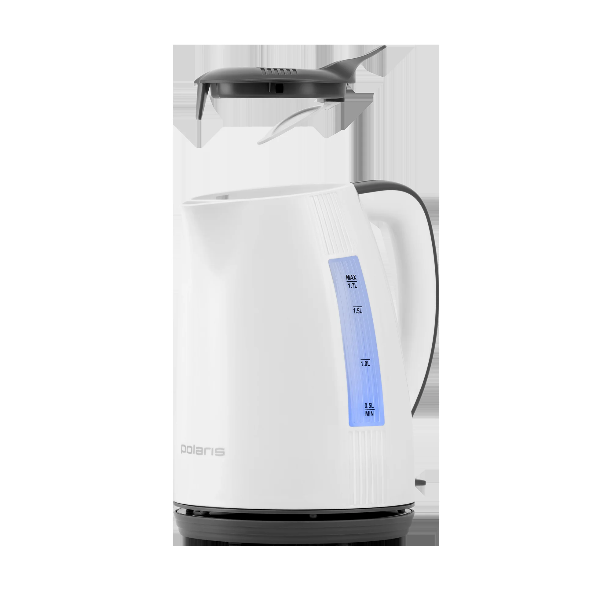 Чайник электрический Polaris PWK1708C Water Way Pro, белый/серый