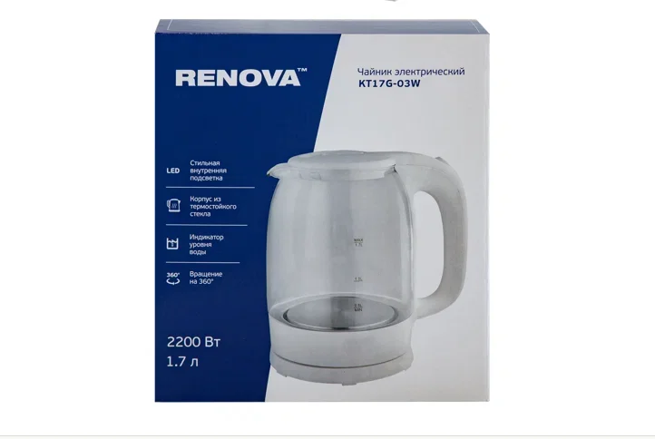Чайник электрический Renova KT17G-03W