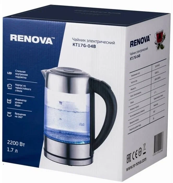 Чайник электрический Renova KT17G-04B
