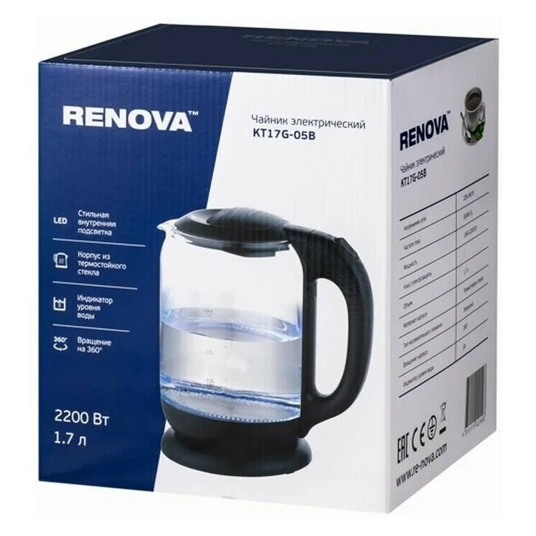 Чайник электрический Renova KT17G-05B