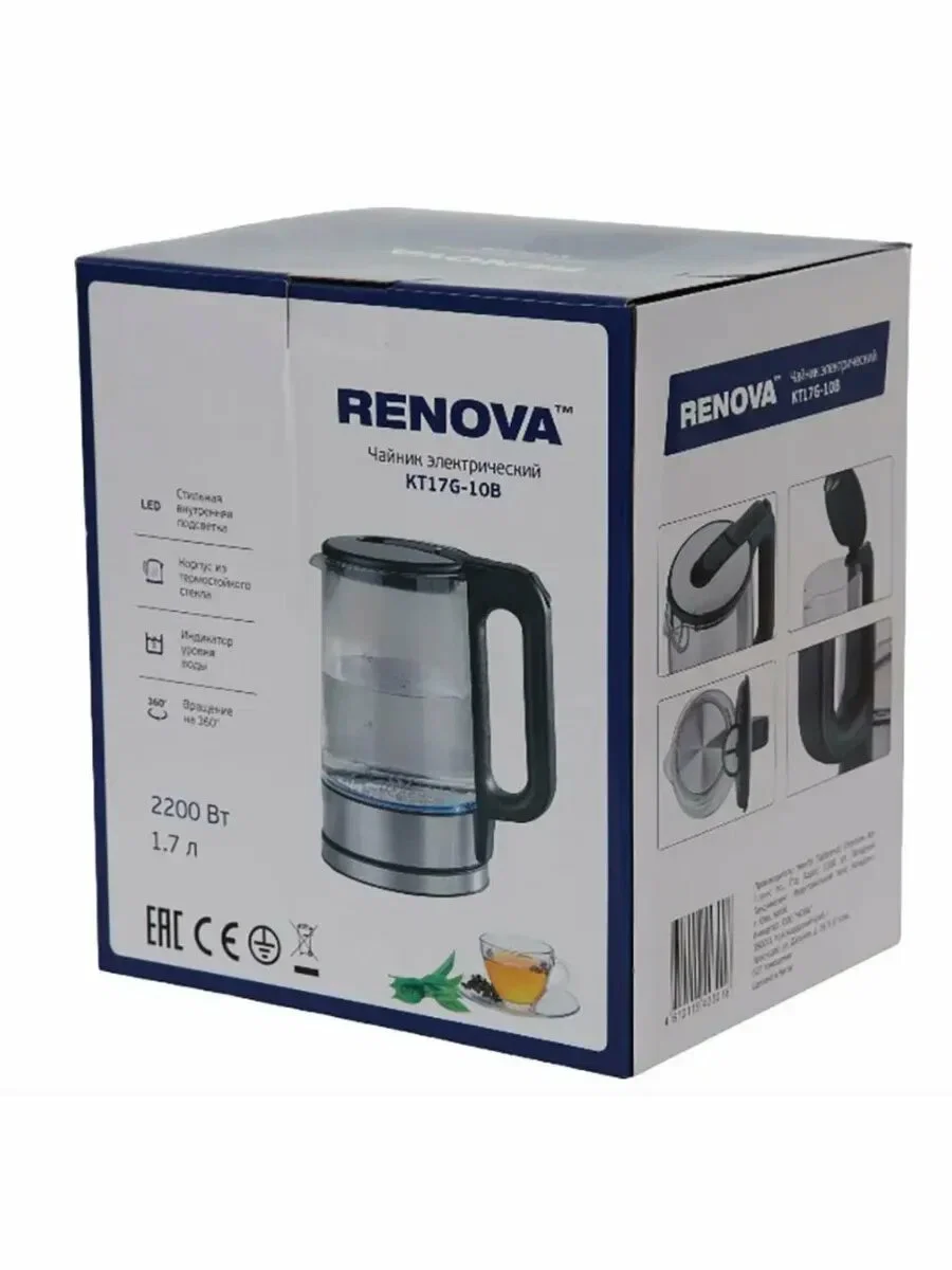 Чайник электрический Renova KT17G-10B