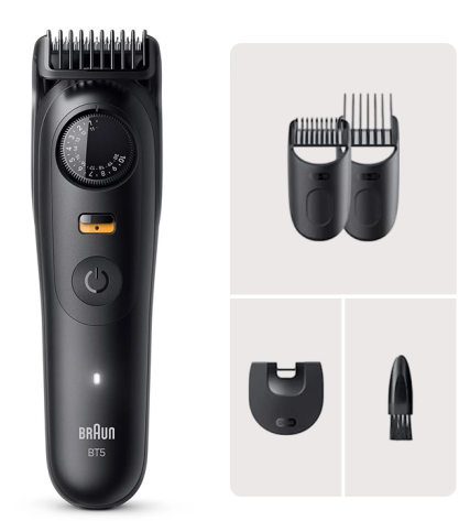 Триммер Braun BT5520, 120 мин работы аккум, Precision Wheel. водонепроницаемый.