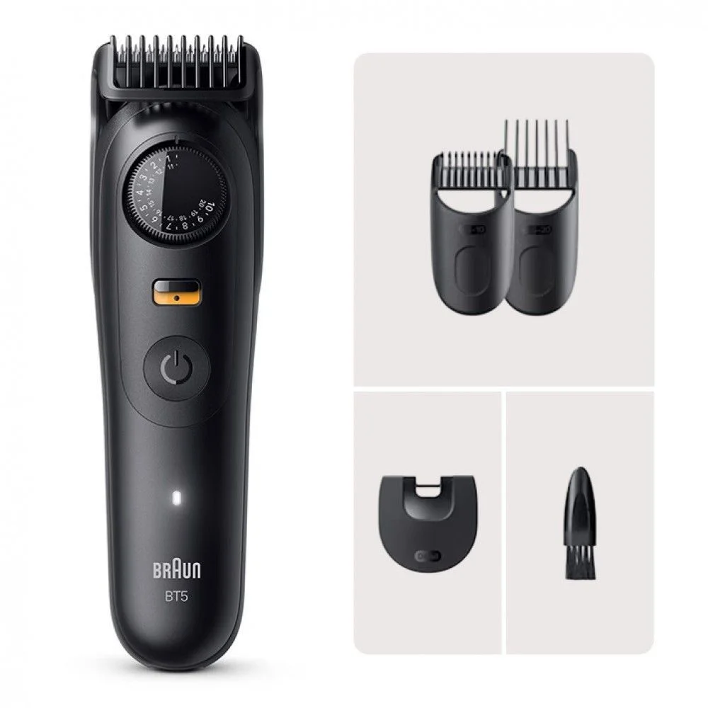 Триммер Braun BT5520, 120 мин работы аккум, Precision Wheel. водонепроницаемый.