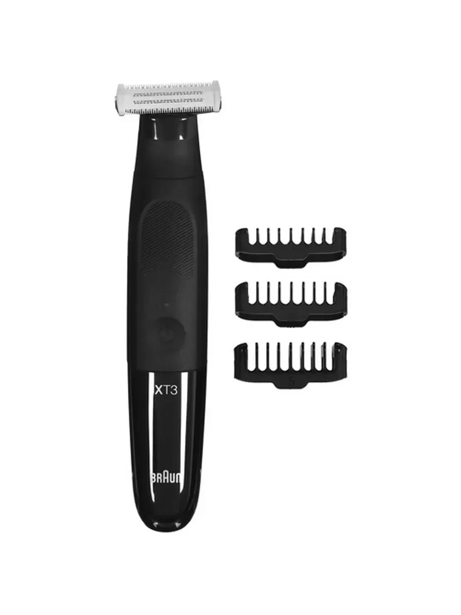 Триммер Braun XT3100, от батареи 45 мин, длина стрижки 0.1-3мм.,Число насадок 3.