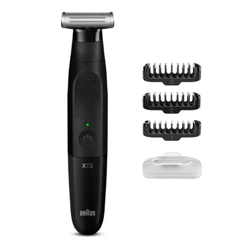 Триммер Braun XT3100, от батареи 45 мин, длина стрижки 0.1-3мм.,Число насадок 3.