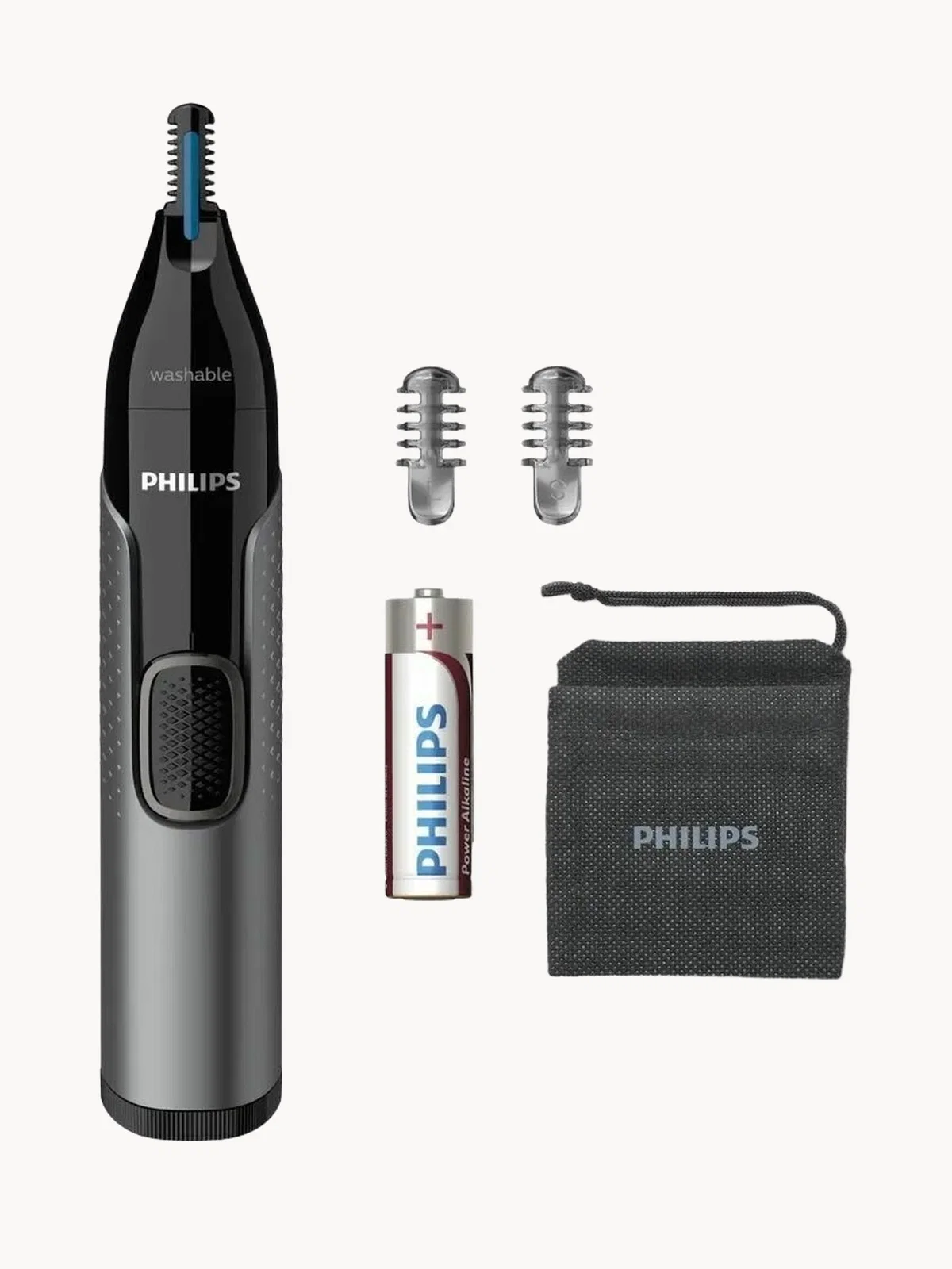 Триммер Philips NT3650/16 (Батарейка АА, 2 насадки, футляр)