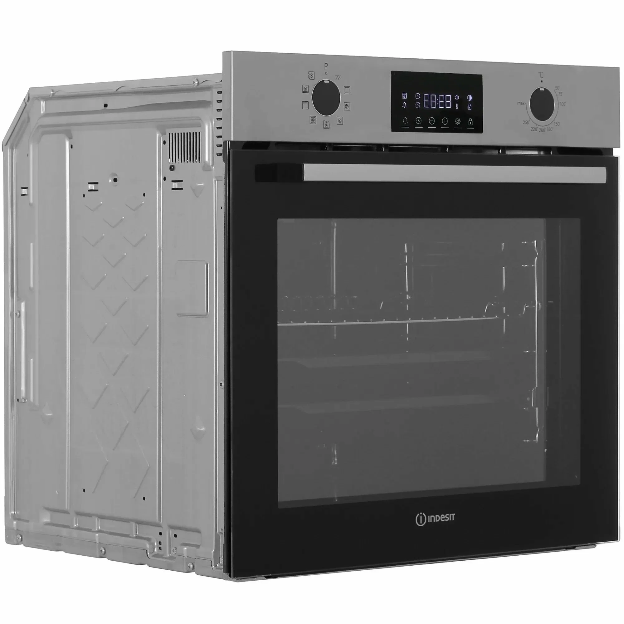 Электрический духовой шкаф Indesit IFE 3841 JC IX, нержавеющая сталь