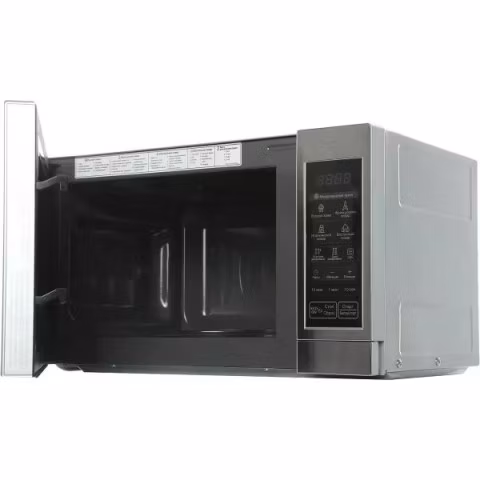 СВЧ печь-соло LG MS2044V серебристый, сенсорная, 700Вт, 20л