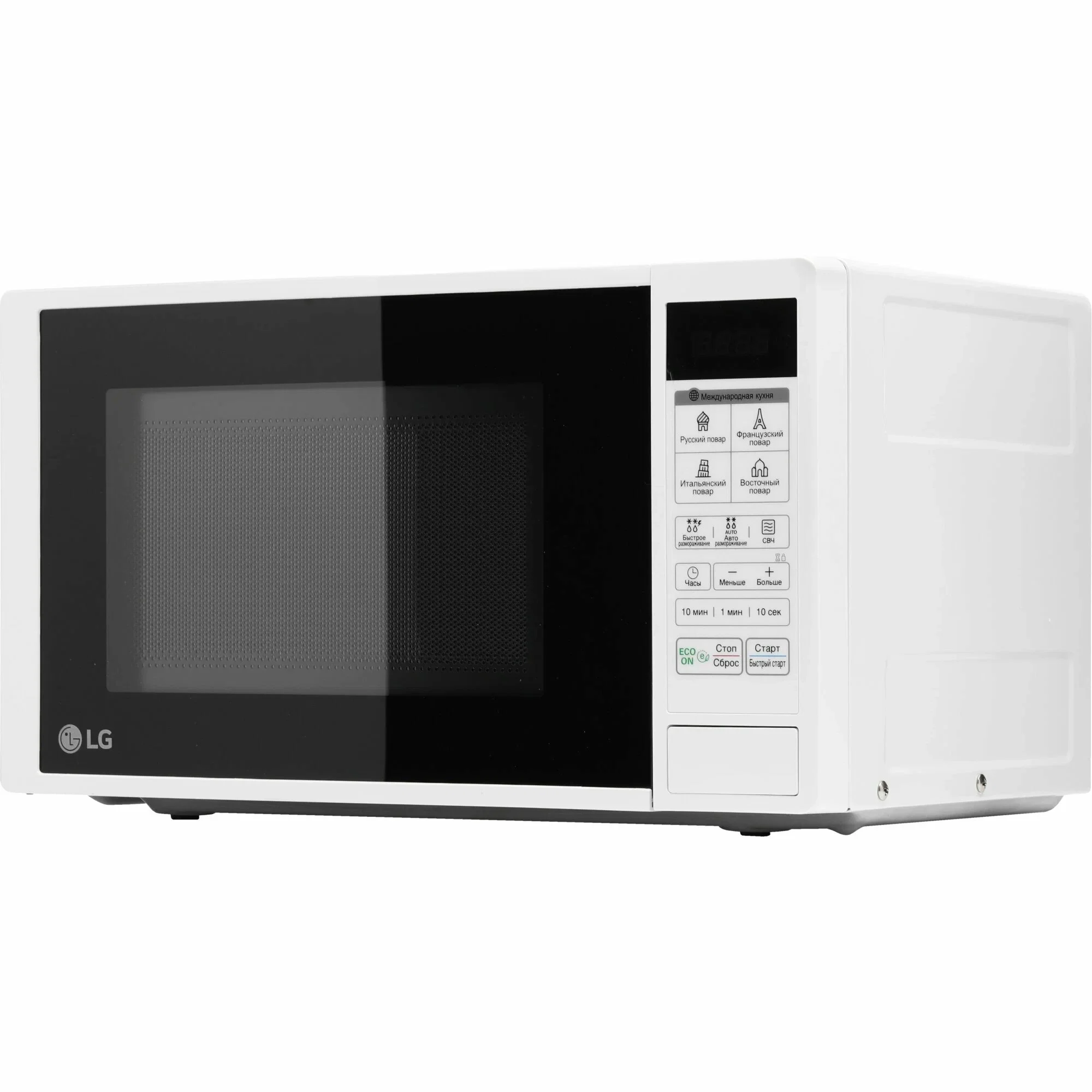 СВЧ печь-соло LG MS20R42D белый 700Вт, 20л, сенсор)