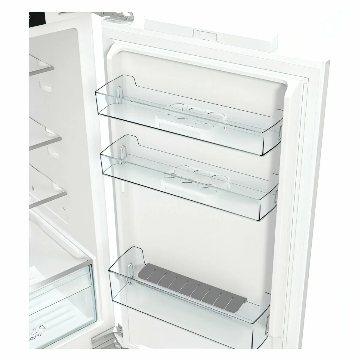 Встраиваемый холодильник Gorenje NRKI519141 белый двухкамерный 207/68 л морозилка снизу, No Frost