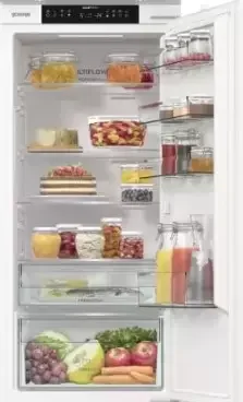Встраиваемый холодильник Gorenje NRKI519141 белый двухкамерный 207/68 л морозилка снизу, No Frost