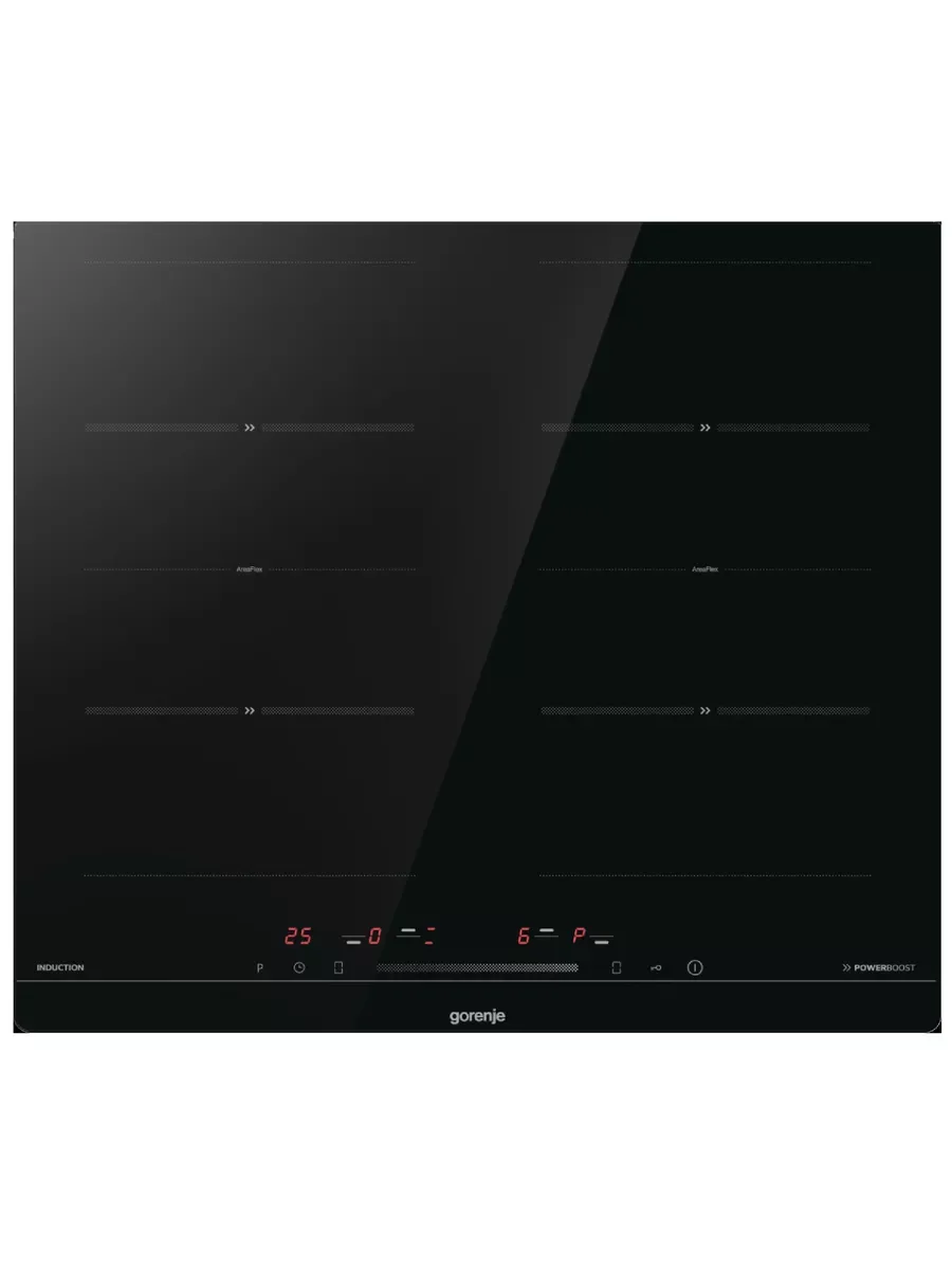 Варочная панель Gorenje, индукционная, 60 см, 4 конфорки, сенсорное управление, таймер, объединение конфорок Bridge Zone, автораспознавание посуды, Po