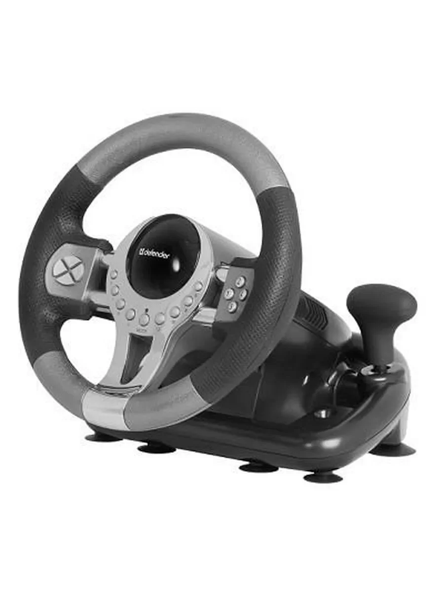 Игровой руль Defender FORSAGE 12 кн+2перекл.+1перекл. 8-ми позиц., USB