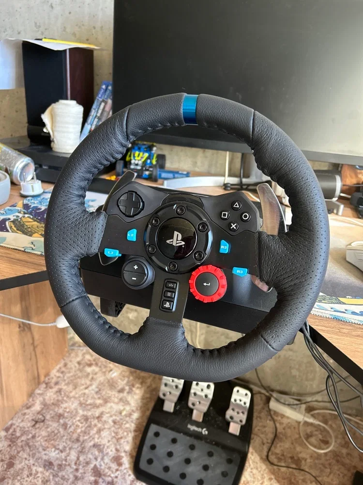 Руль LOGITECH G29 игровой (USB, для PS и PC, педали, виброотдача, 941-000113/941-000112/941-000142)