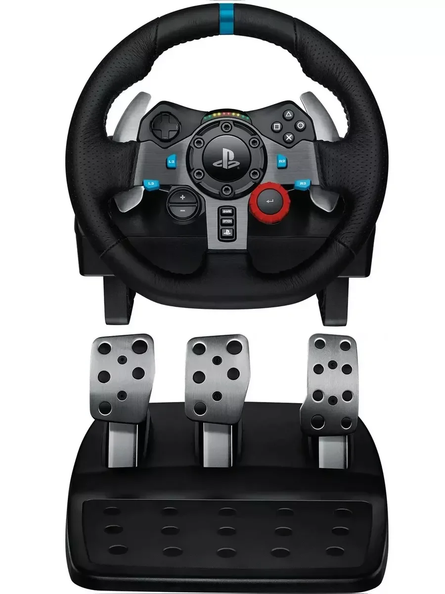 Руль LOGITECH G29 игровой (USB, для PS и PC, педали, виброотдача, 941-000113/941-000112/941-000142)