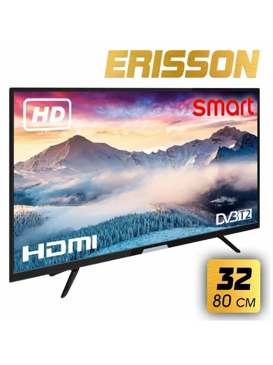 Телевизор Erisson 32" 32LES903T2SM черный LED FHD 60Hz Smart