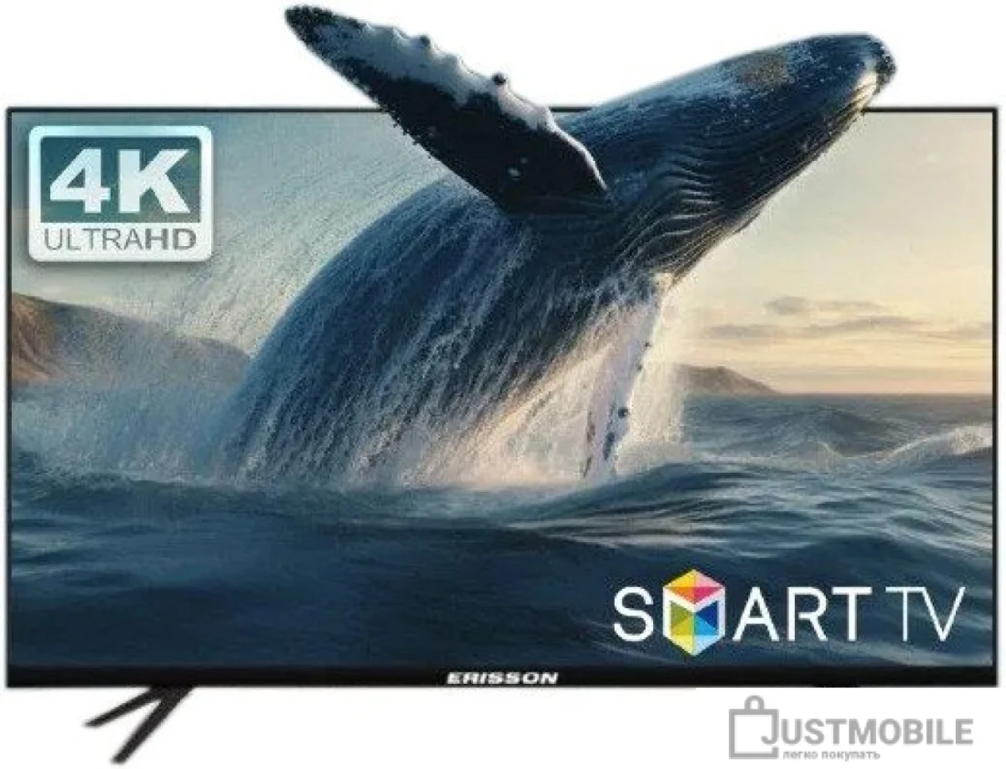Телевизор Erisson 55" 55ULX9001T2 черный DLED UHD 60Hz Smart