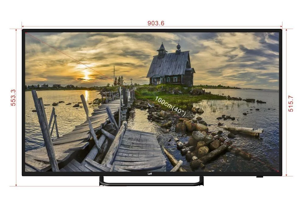 Телевизор Leff 40" 40F250T черный HD 60Hz