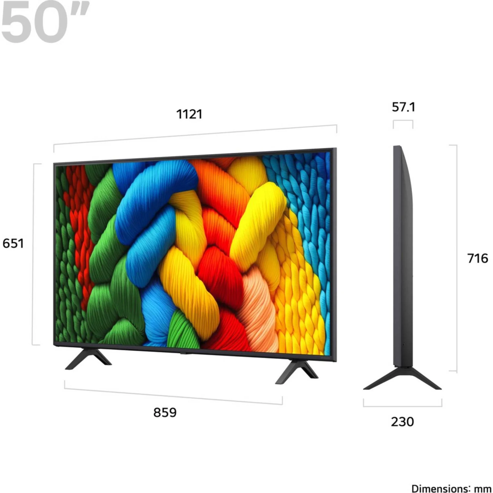 Телевизор LG 55" 55NANO80A6B синий Direct LED 4K UHD 60Hz webOS