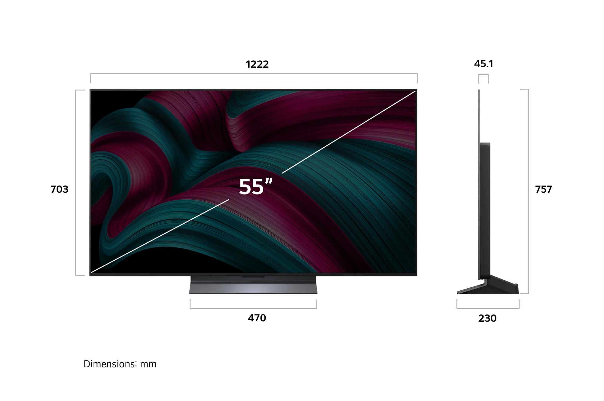Телевизор LG 77" OLED77C5RLA OLED 4K UHD черный СМАРТ ТВ WebOS