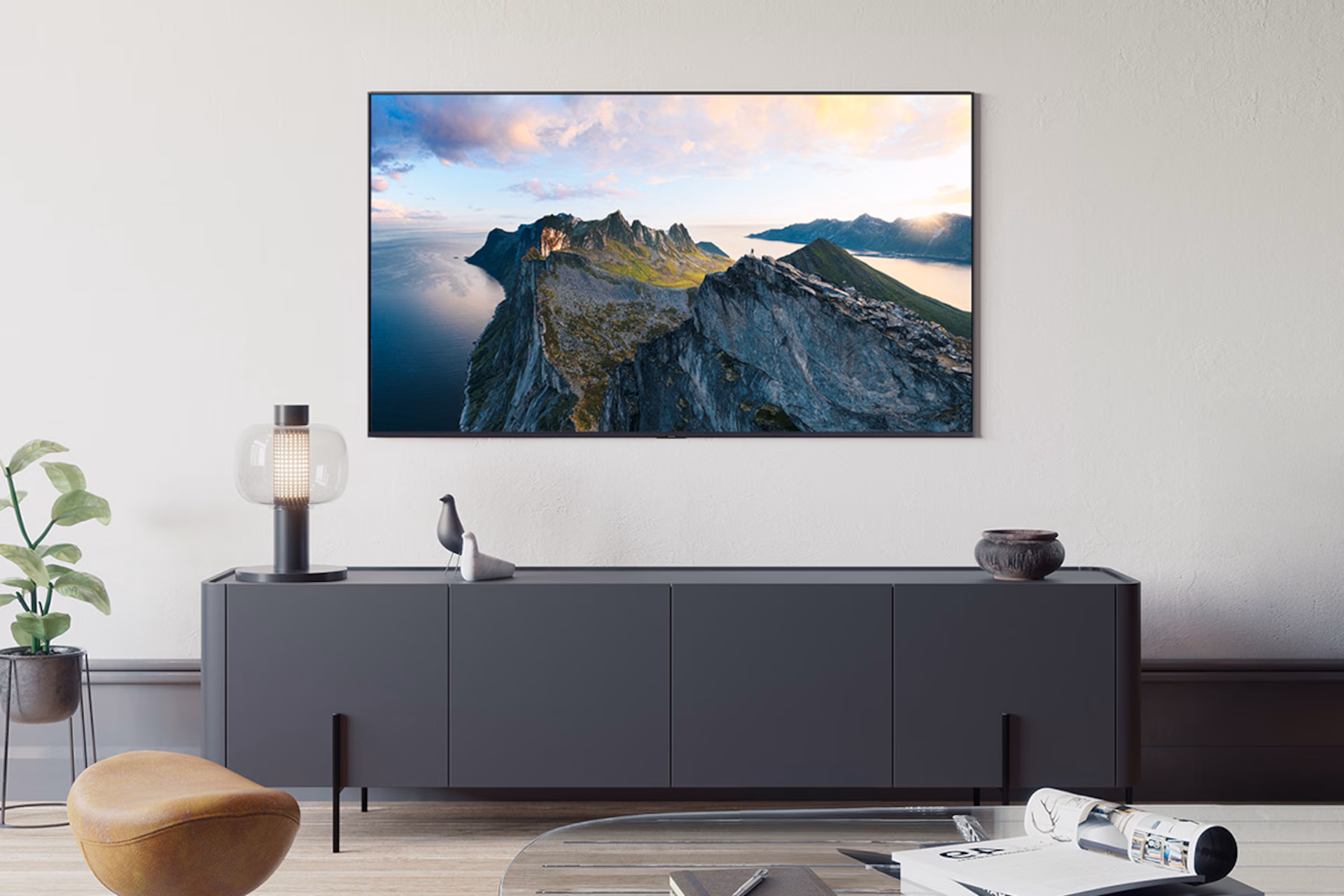 Телевизор Samsung 55" QE55QN80FAUXRU Q серебристый QLED 4K Ultra HD 120Hz Smart TV