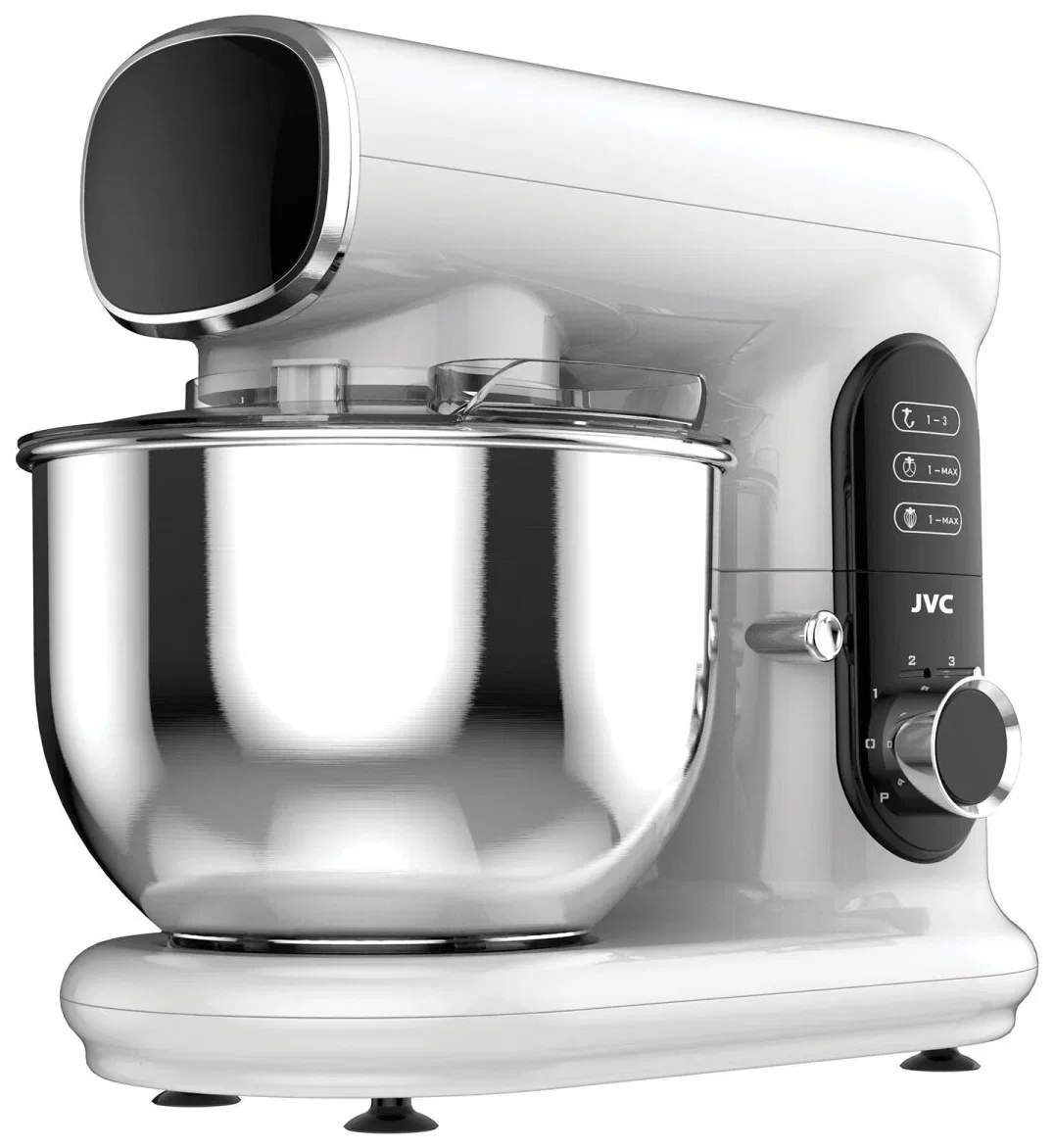 Миксер-тестомес JVC JK-MX515 white, чаша 5 л,6 скоростей, пластик