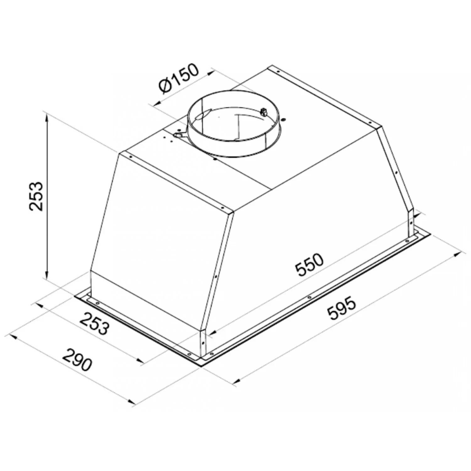 Вытяжка Gorenje BHI626E6X+C1:F2