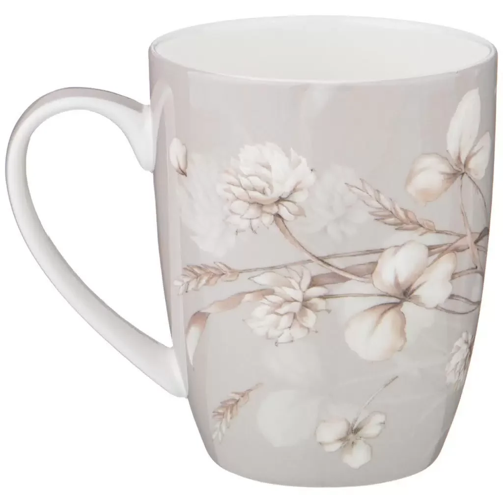 КРУЖКА LEFARD "WHITE FLOWER" 480 МЛ (КОР=48ШТ.)