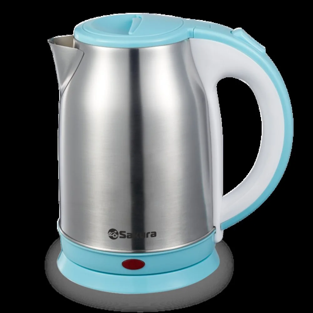 Чайник электрический Sakura SA-2147BL 1.8 л, нерж+голуб д