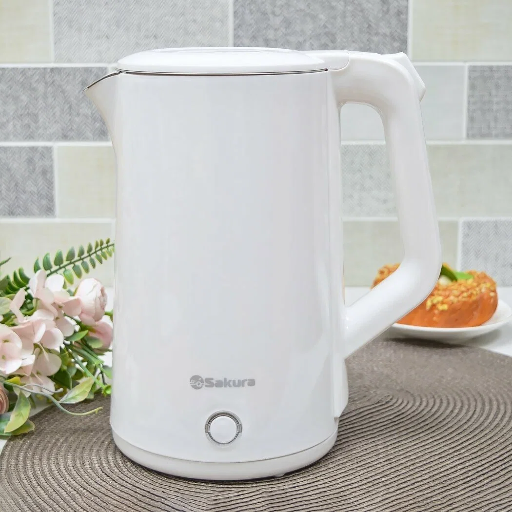 Чайник электрический Sakura SA-2150W 1.8 л, двойной корпус,бел