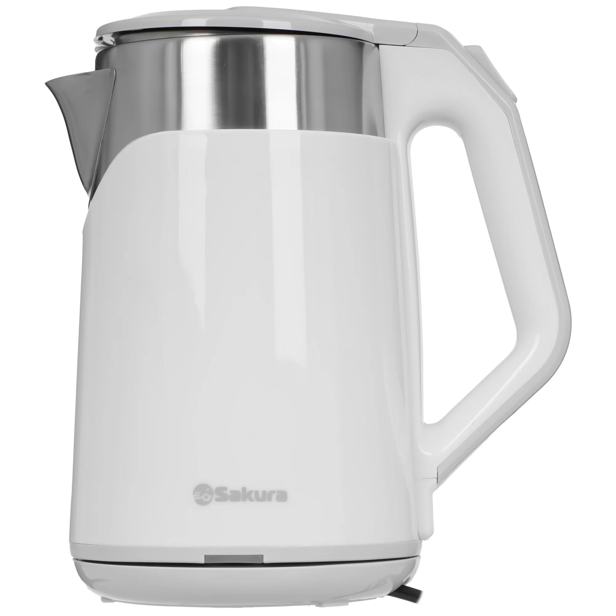 Чайник электрический Sakura SA-2172W 1.8 л, двухслойный белый