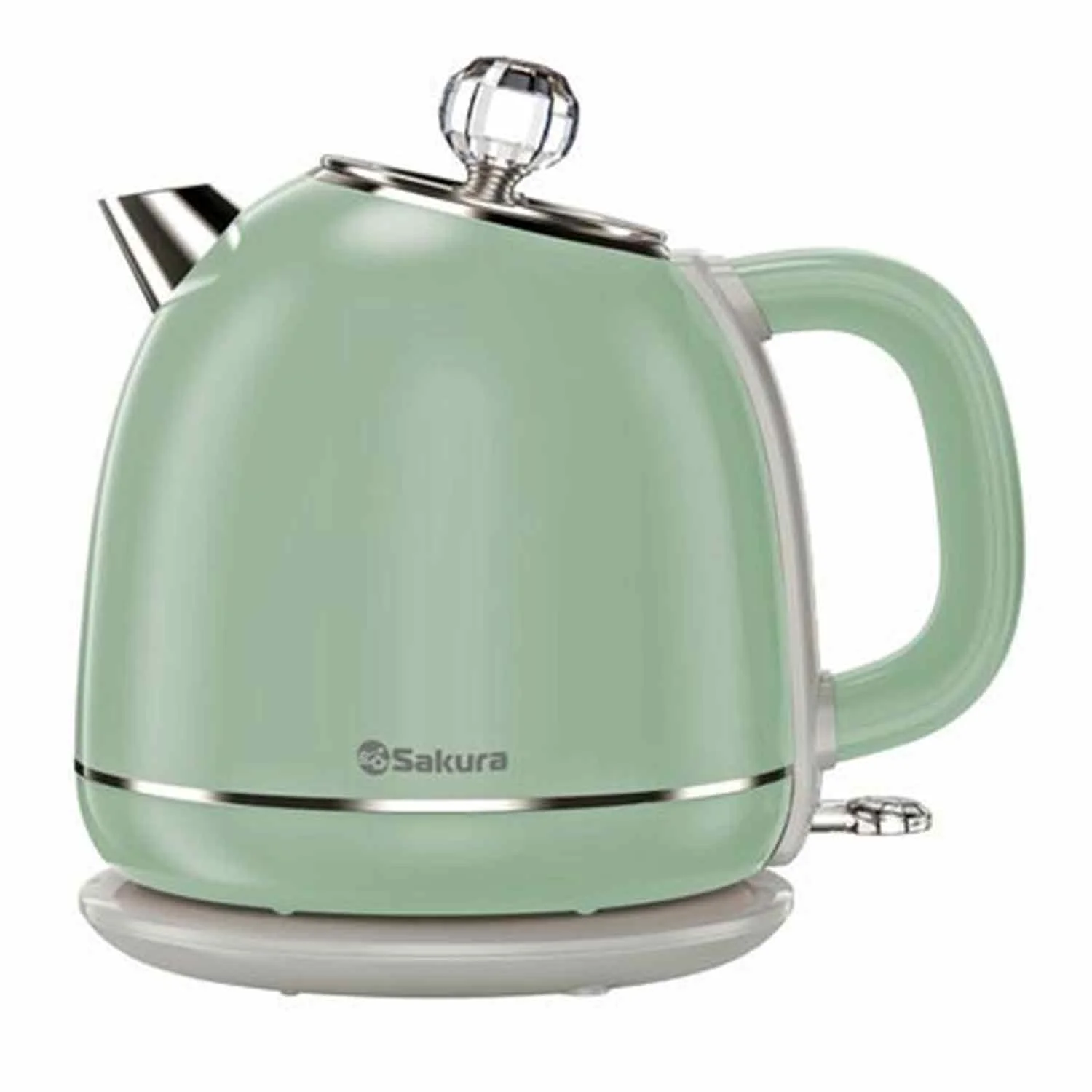 Чайник электрический Sakura SA-2187GR 1.7 л, зеленый/серый