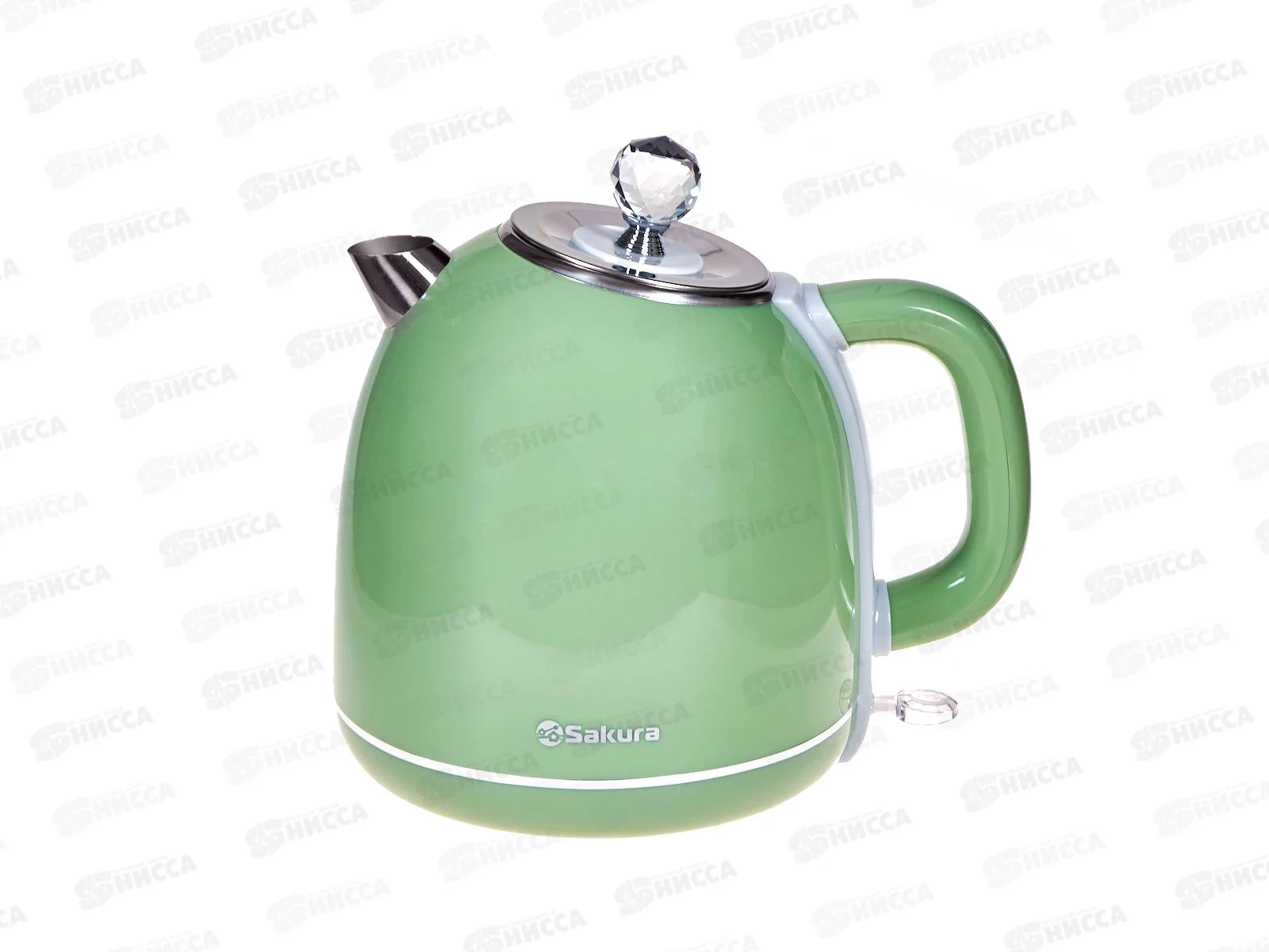 Чайник электрический Sakura SA-2187GR 1.7 л, зеленый/серый