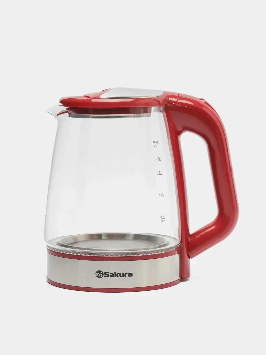 Чайник электрический Sakura SA-2722R (2.2) стекл подсв