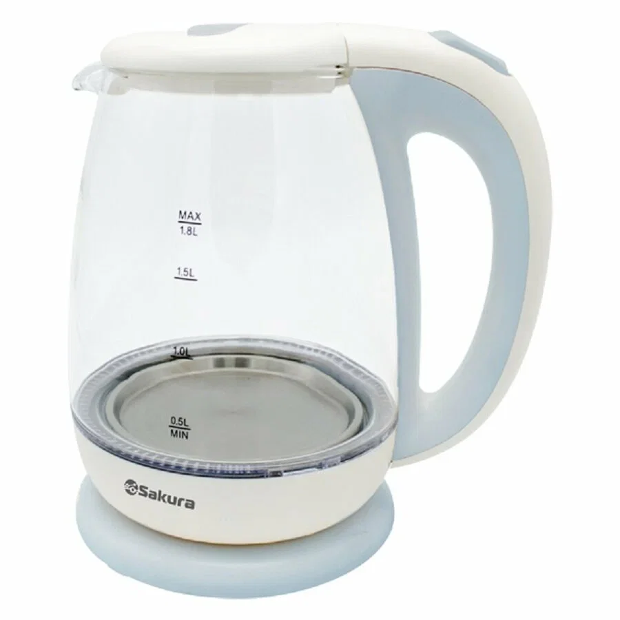 Чайник электрический Sakura SA-2723WG 1.8 л, стекл подсв